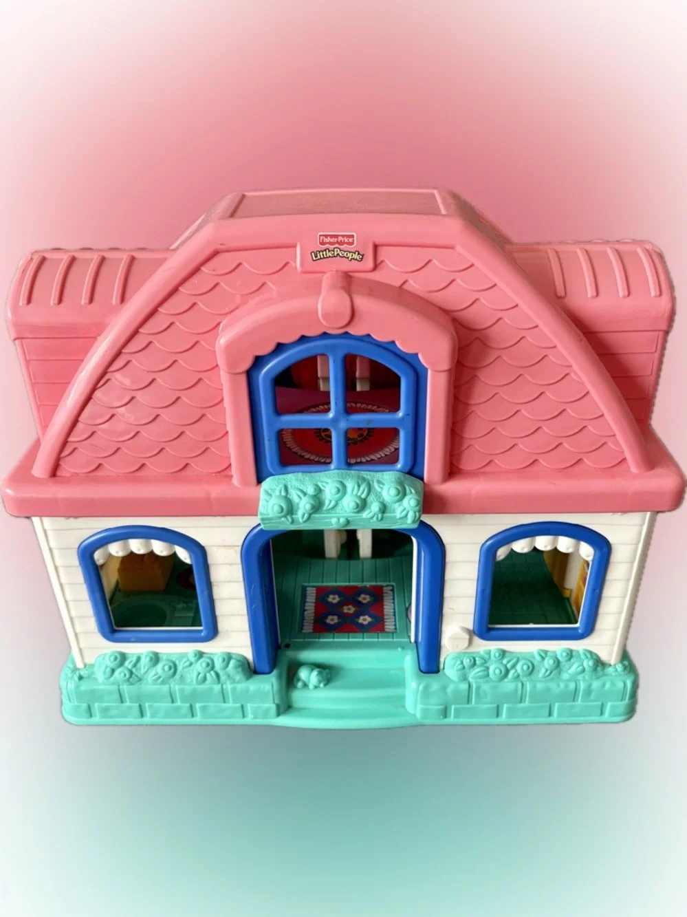 Fisher Price Little People Sweet Sounds Dollhouse Doll House Works - Picture 1 of 6
